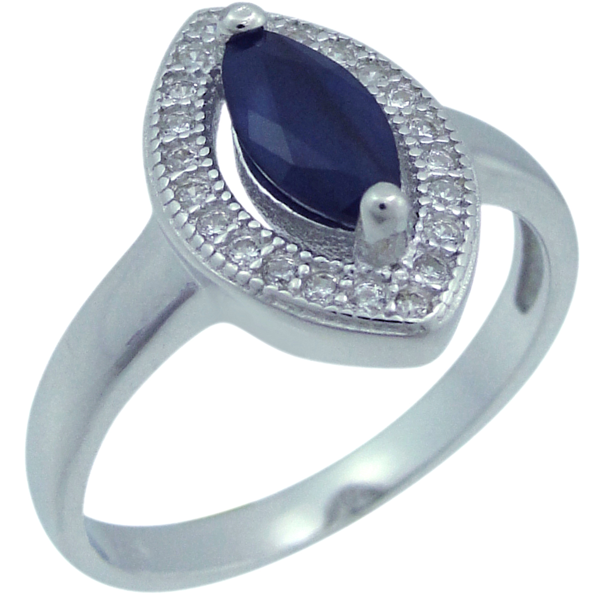 

Кольцо из серебра р. 18 Balex Jewellery 1405937540, сапфир\фианит, 1405937540