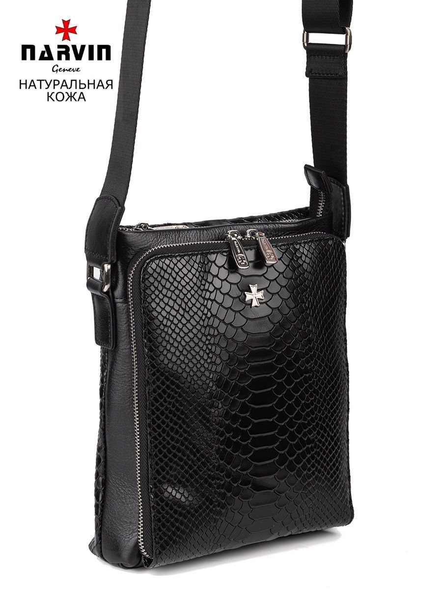 Сумка планшет мужская Narvin 9470 anaconda black