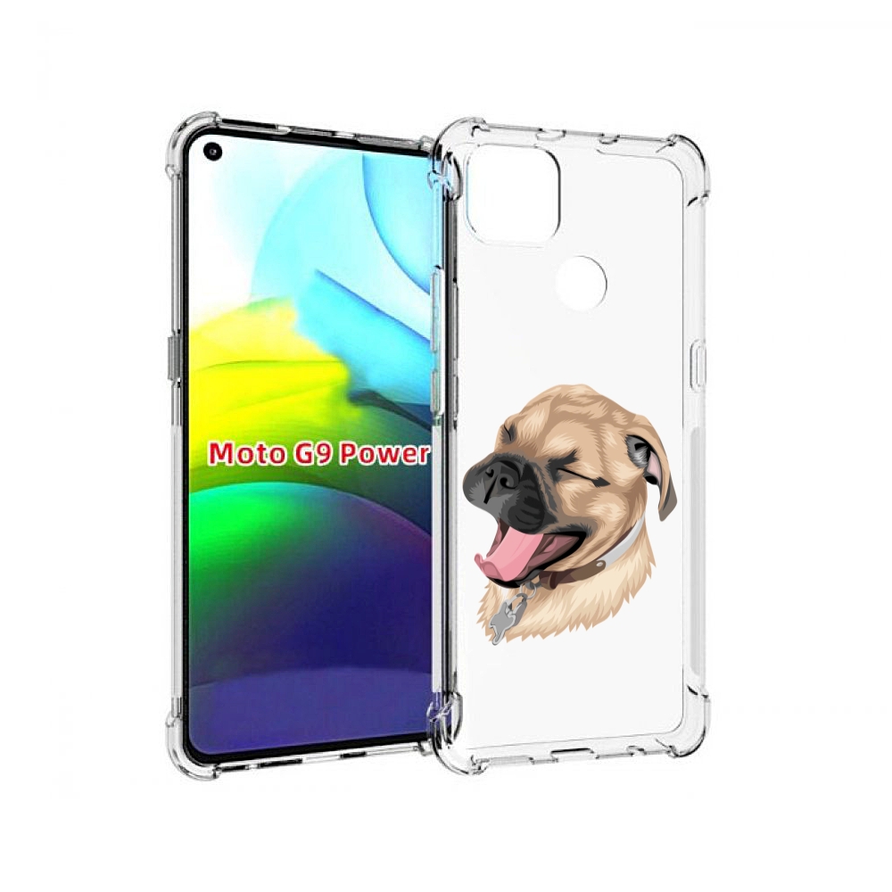 

Чехол MyPads очень-довольная-собака для Motorola Moto G9 Power, Прозрачный, Tocco