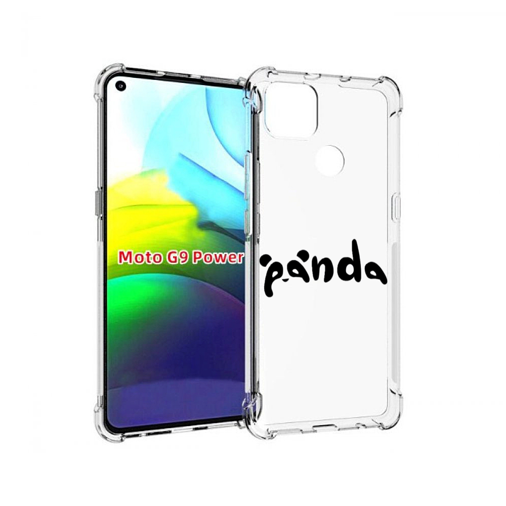 

Чехол MyPads панда надпись для Motorola Moto G9 Power, Прозрачный, Tocco