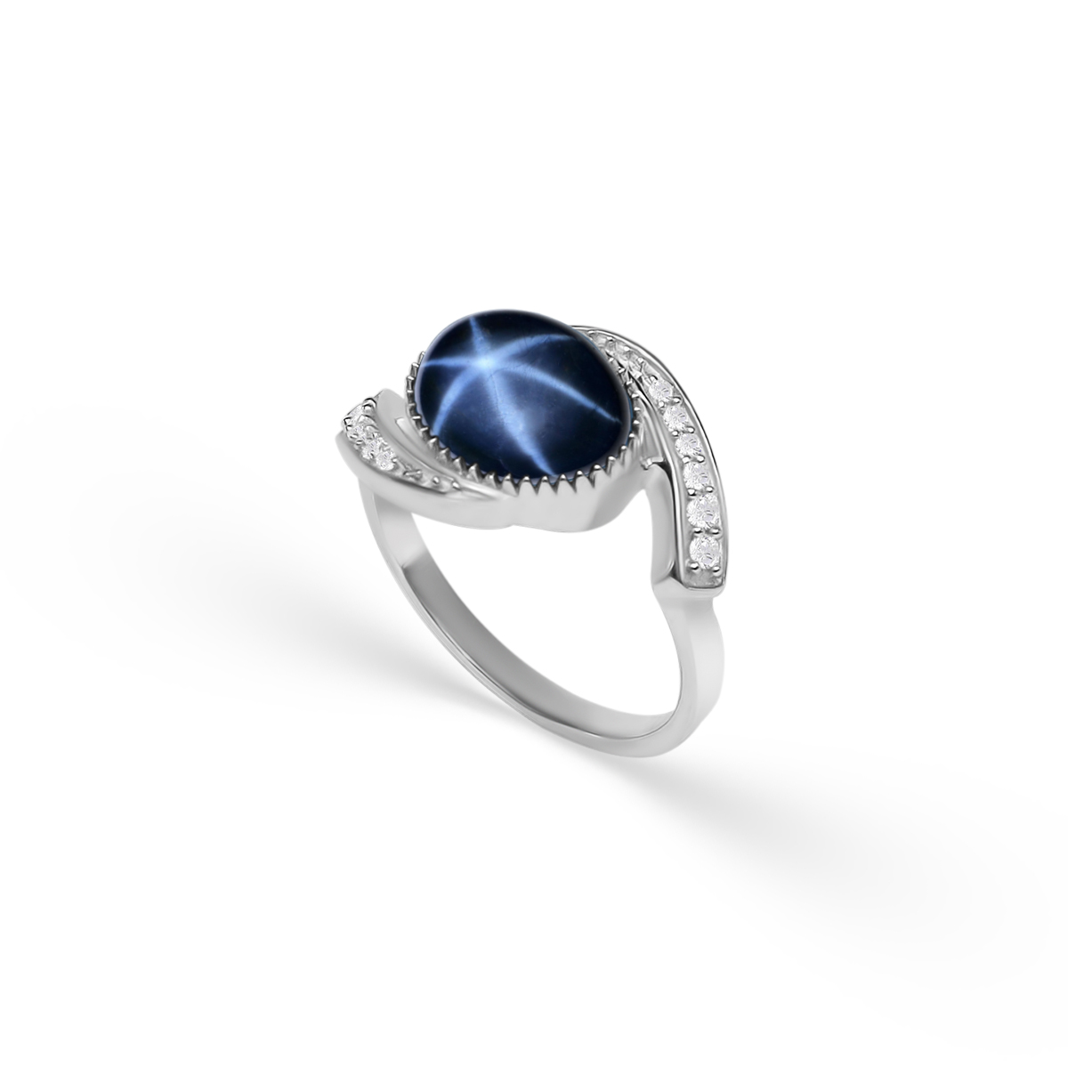 

Кольцо из серебра р. 18 Balex Jewellery 1410931800, сапфир\фианит, 1410931800