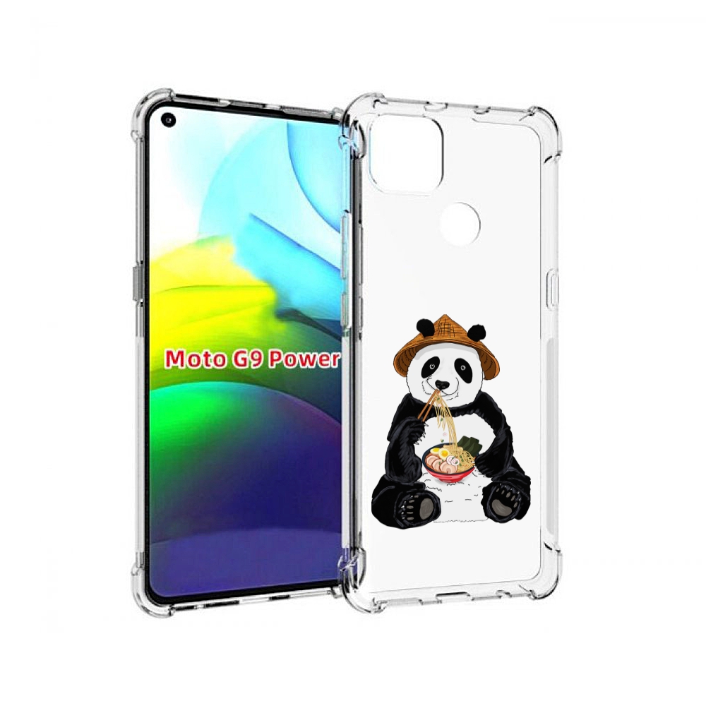 

Чехол MyPads панда-любит-лапшу для Motorola Moto G9 Power, Прозрачный, Tocco