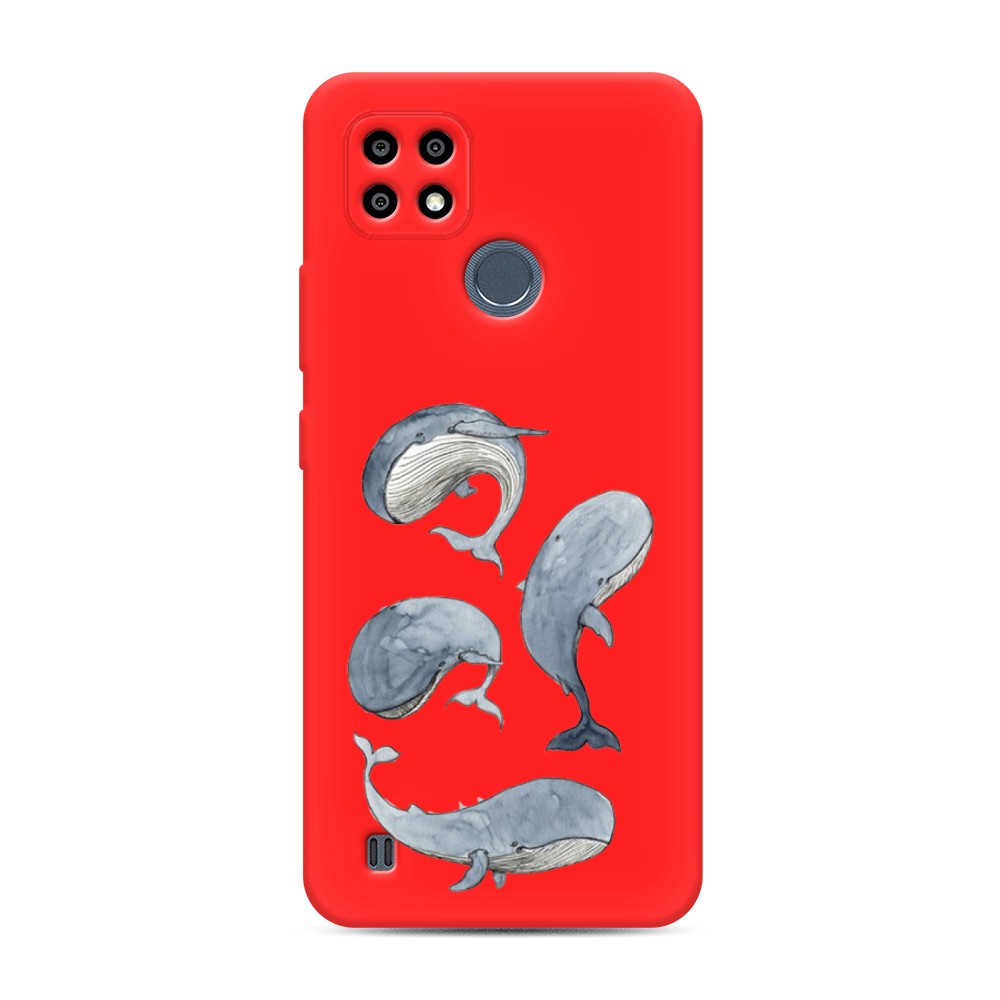 

Чехол Awog на Realme C21Y/C25Y "Киты"