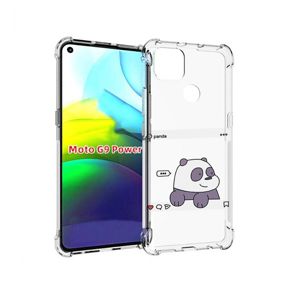 

Чехол MyPads пандочка-фотка для Motorola Moto G9 Power, Прозрачный, Tocco