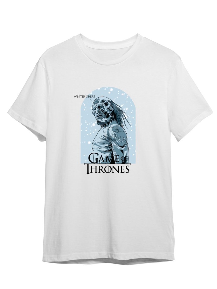 

Футболка унисекс СувенирShop Дом Дракона/Game of Thrones 1 белая 5XL (64-66), "Игра Престолов/Дом Дракона/Game of Thrones" 1