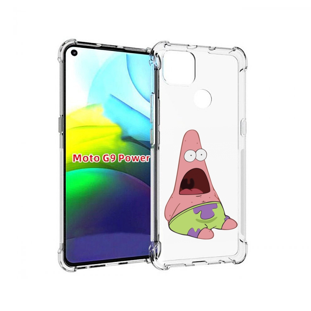 

Чехол MyPads патрик-в-шоке детский для Motorola Moto G9 Power, Прозрачный, Tocco