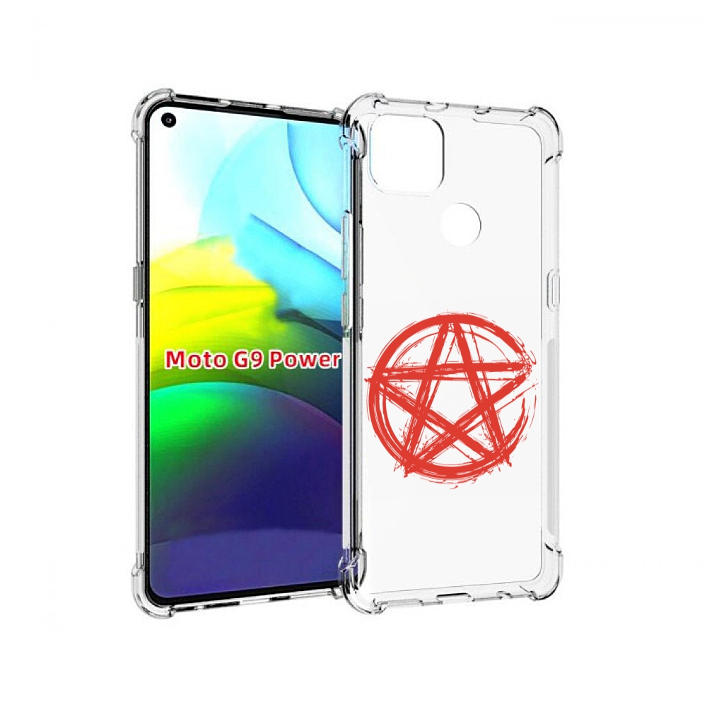 

Чехол MyPads пентаграмма для Motorola Moto G9 Power, Прозрачный, Tocco