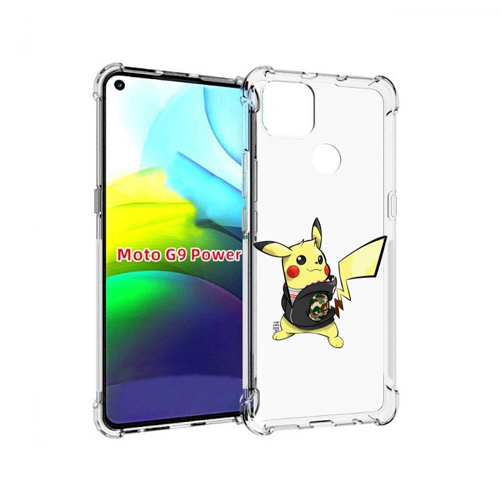 

Чехол MyPads пикачу для Motorola Moto G9 Power, Прозрачный, Tocco