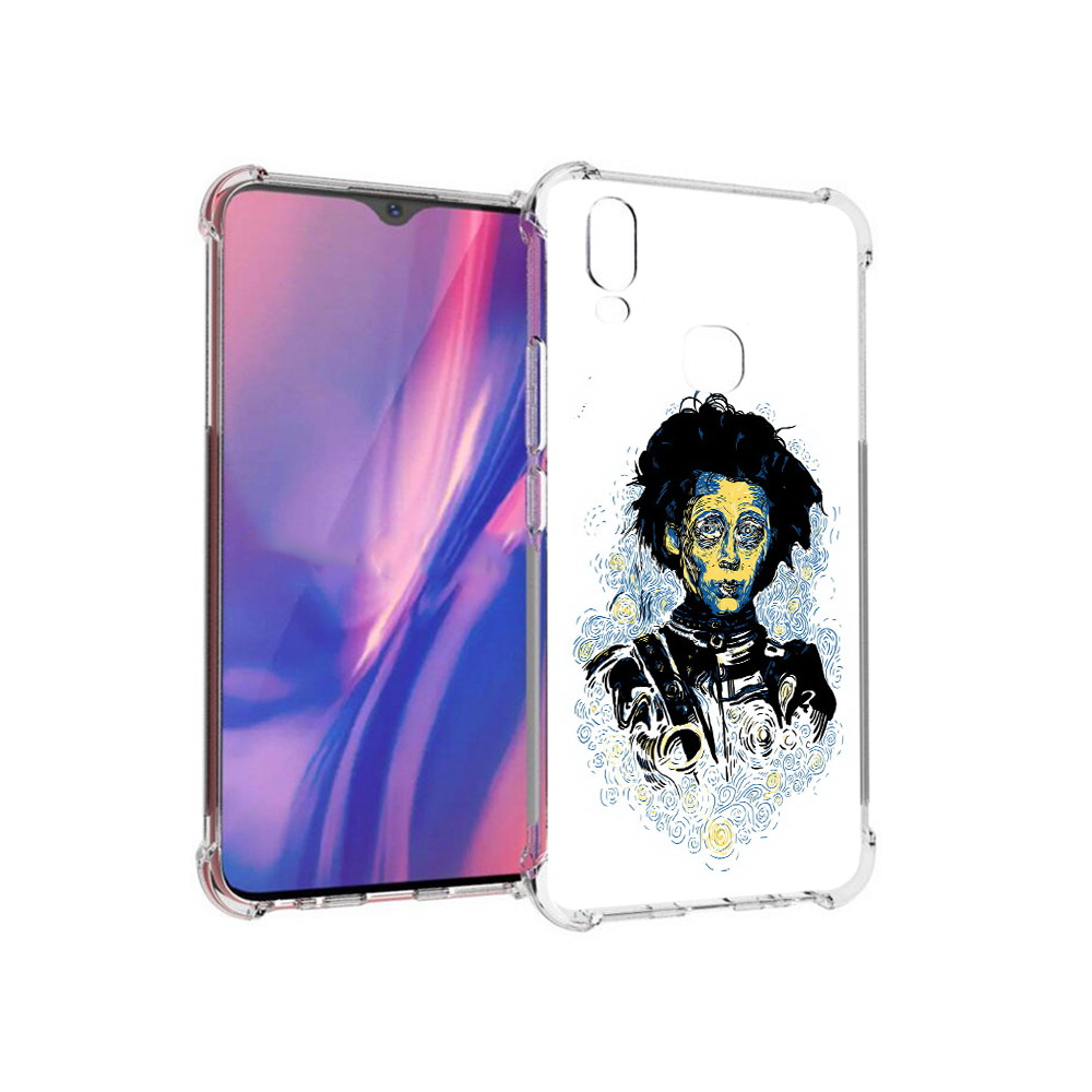 

Чехол MyPads Tocco для Vivo Y11 парень черно-белый абстракция (PT144890.422.535), Прозрачный, Tocco