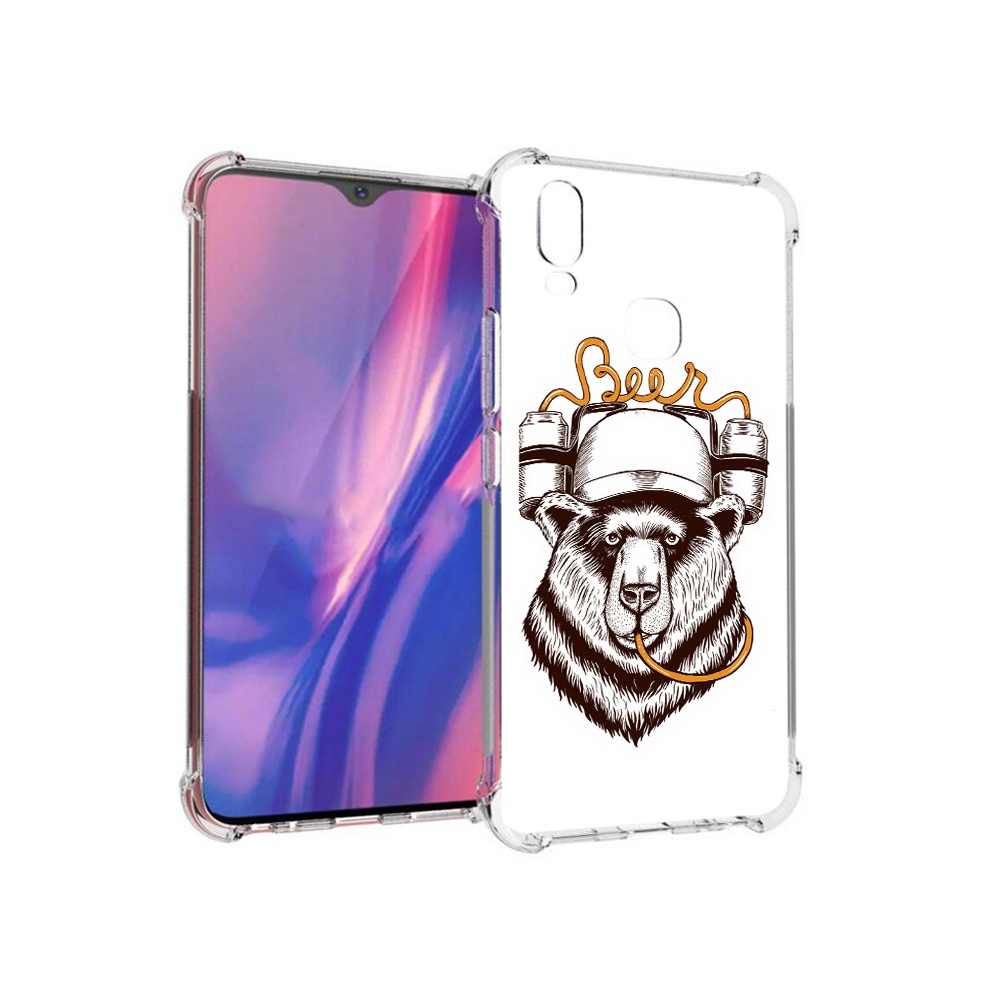 

Чехол MyPads Tocco для Vivo Y11 пивной медведь (PT144890.422.538), Прозрачный, Tocco