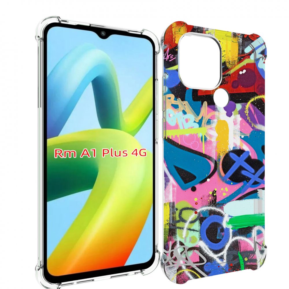 Чехол MyPads абстракция-графити для Xiaomi Redmi A1 Plus +