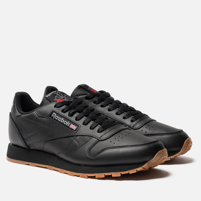 фото Кроссовки женские reebok classic leather черные 40 eu