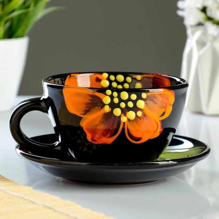 

Чайная пара "Подарочная" божья коровка, 0,38л/16см, Черный;оранжевый;зеленый, Керамика "Божья коровка"