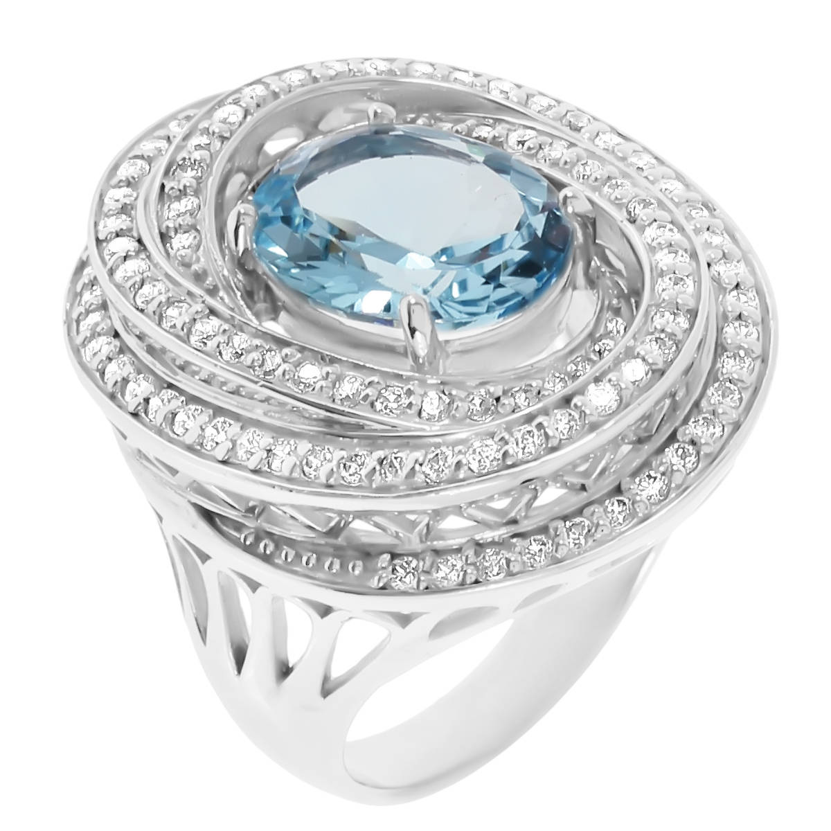 

Кольцо из серебра р. 19 Balex Jewellery 1405935692, топаз\фианит, 1405935692