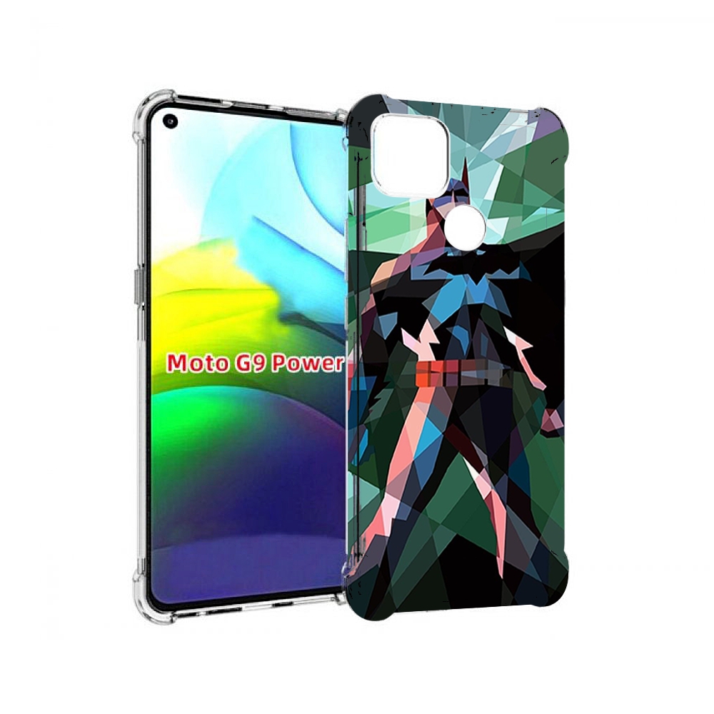 

Чехол MyPads полигональный-бэтмен-арт для Motorola Moto G9 Power, Прозрачный, Tocco