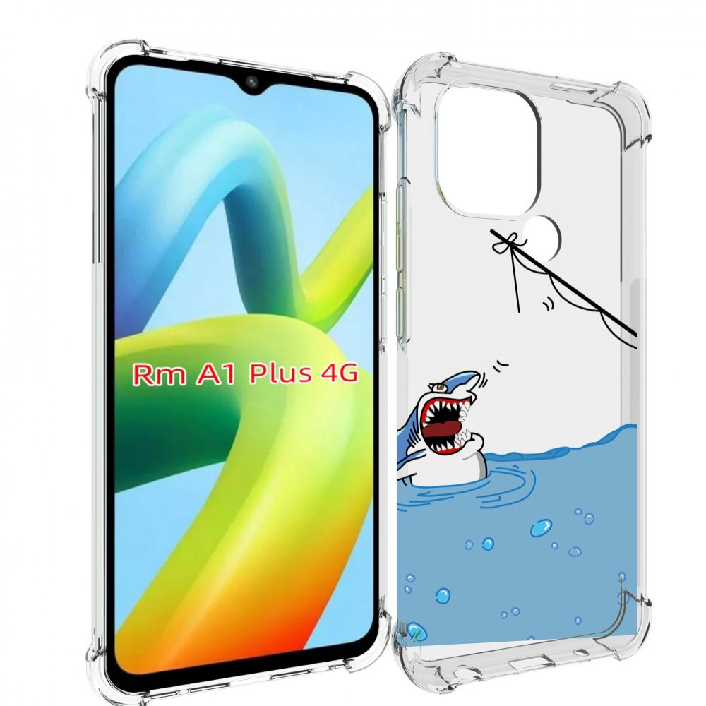 

Чехол MyPads акула-рисунок для Xiaomi Redmi A1 Plus +, Прозрачный, Tocco