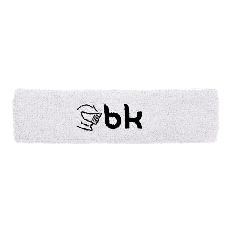 Повязка унисекс BlackKnight Headband Logo white, one size