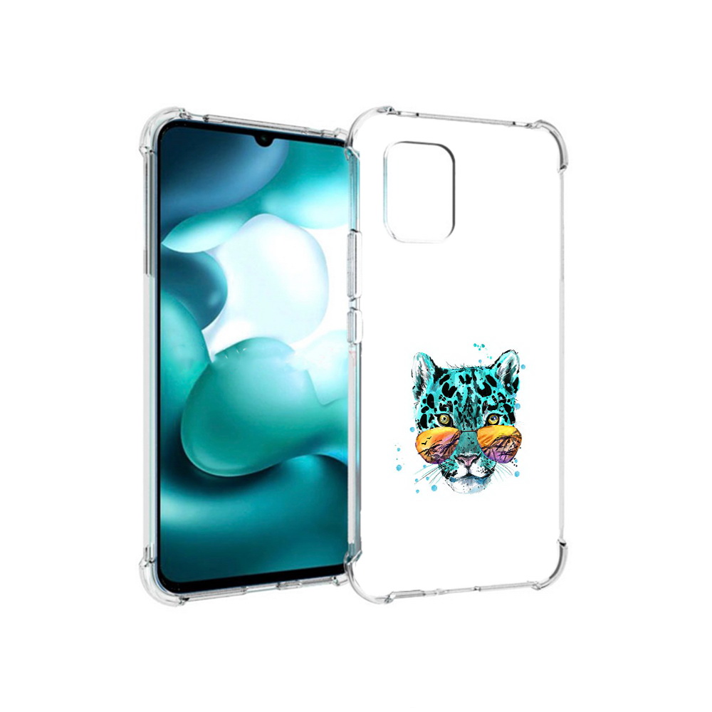 

Чехол MyPads Tocco для Xiaomi Mi 10 Lite голубой лео (PT150213.294.294), Прозрачный, Tocco