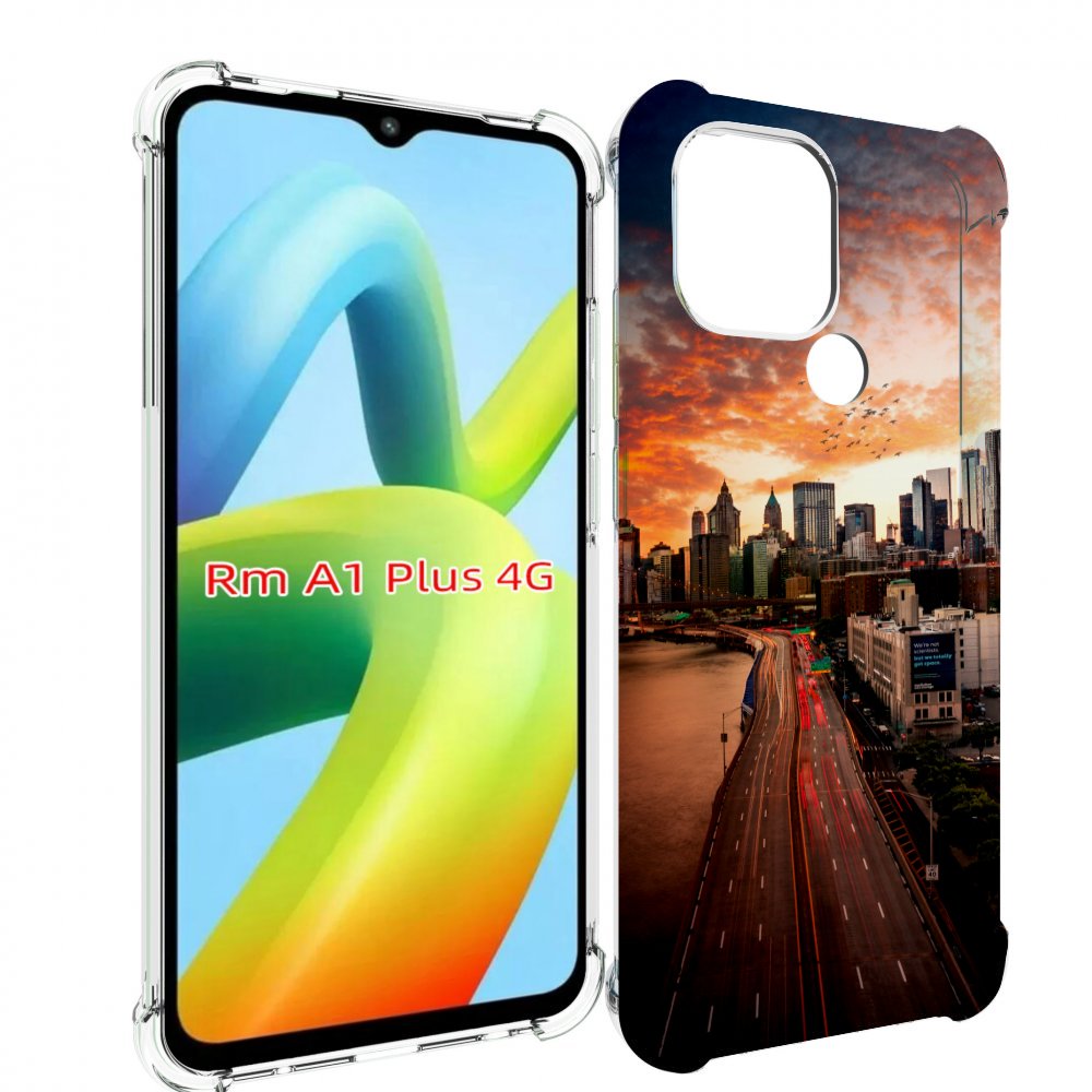 

Чехол MyPads американский город фото для Xiaomi Redmi A1 Plus +, Прозрачный, Tocco