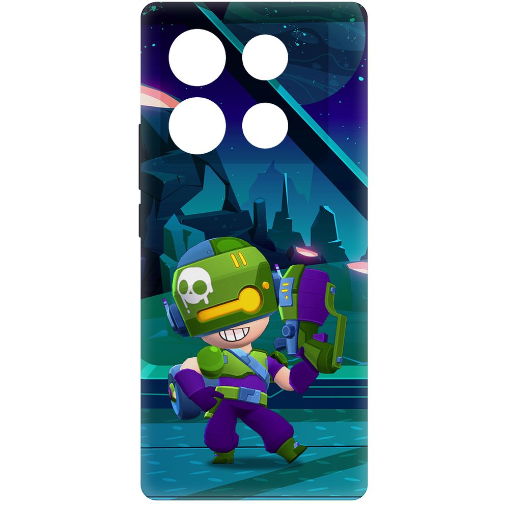 

Чехол-накладка Krutoff Soft Case Brawl Stars-Контрабандистка Пенни для INFINIX Note 40 Pro, Черный