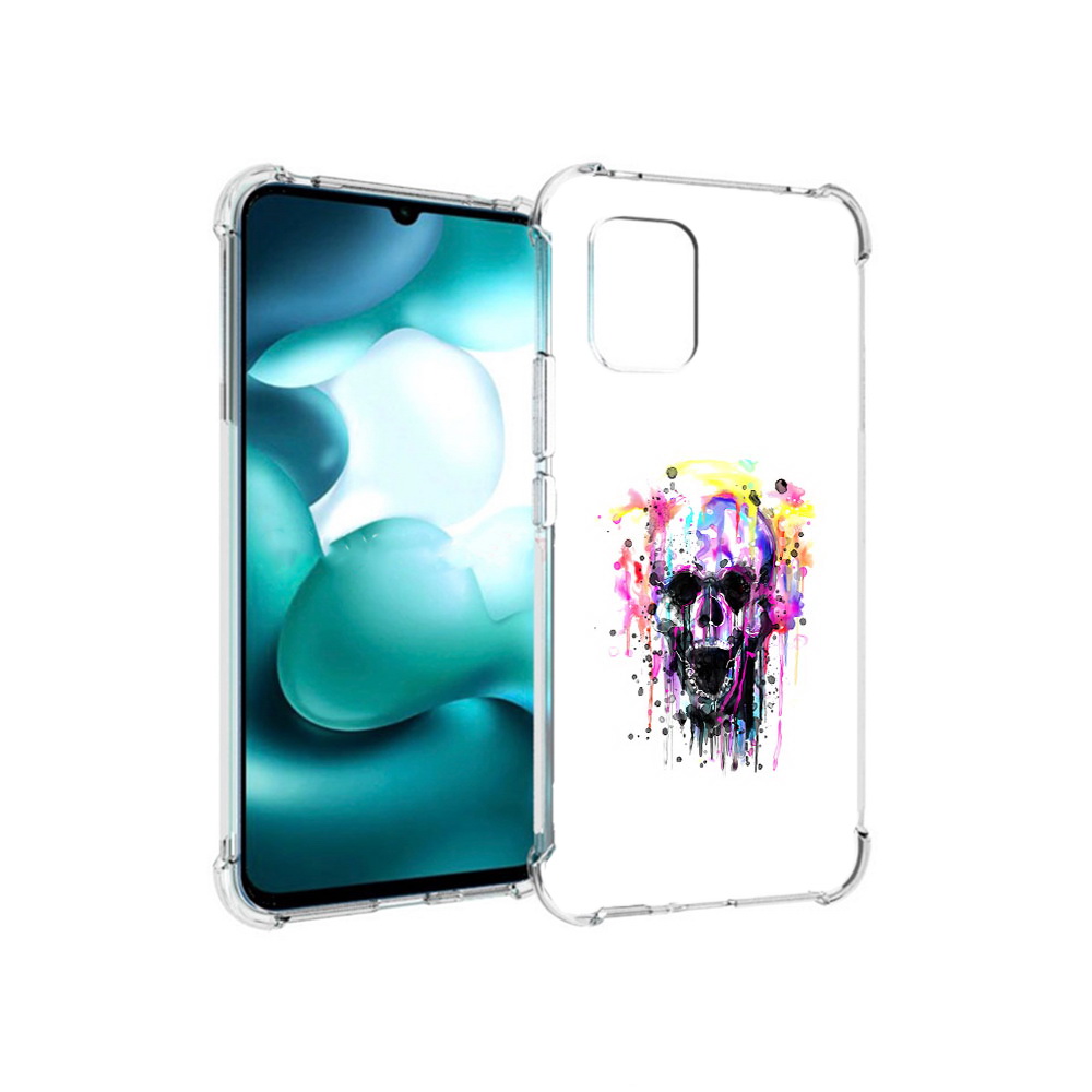 

Чехол MyPads Tocco для Xiaomi Mi 10 Lite граффити череп (PT150213.294.298), Прозрачный, Tocco