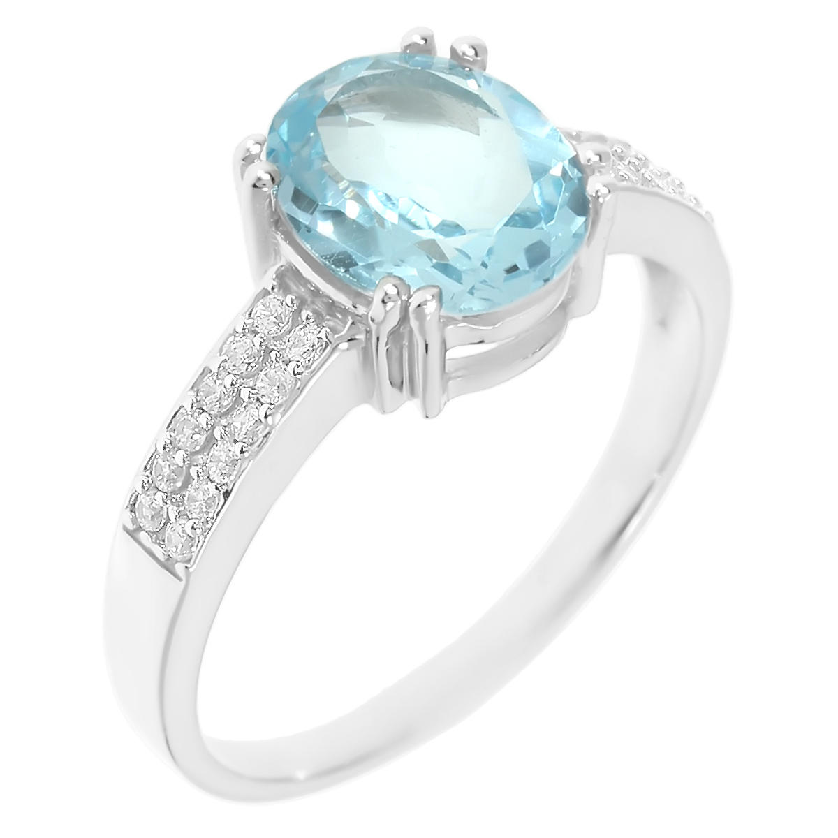 

Кольцо из серебра р. , Balex Jewellery 1410931564, топаз\фианит, 1410931564
