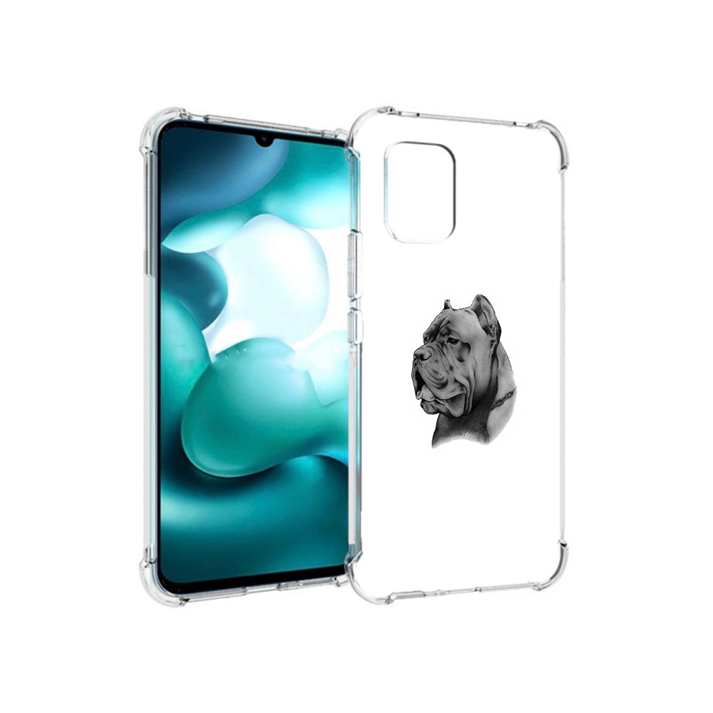 

Чехол MyPads Tocco для Xiaomi Mi 10 Lite грозный бульдог (PT150213.294.300), Прозрачный, Tocco