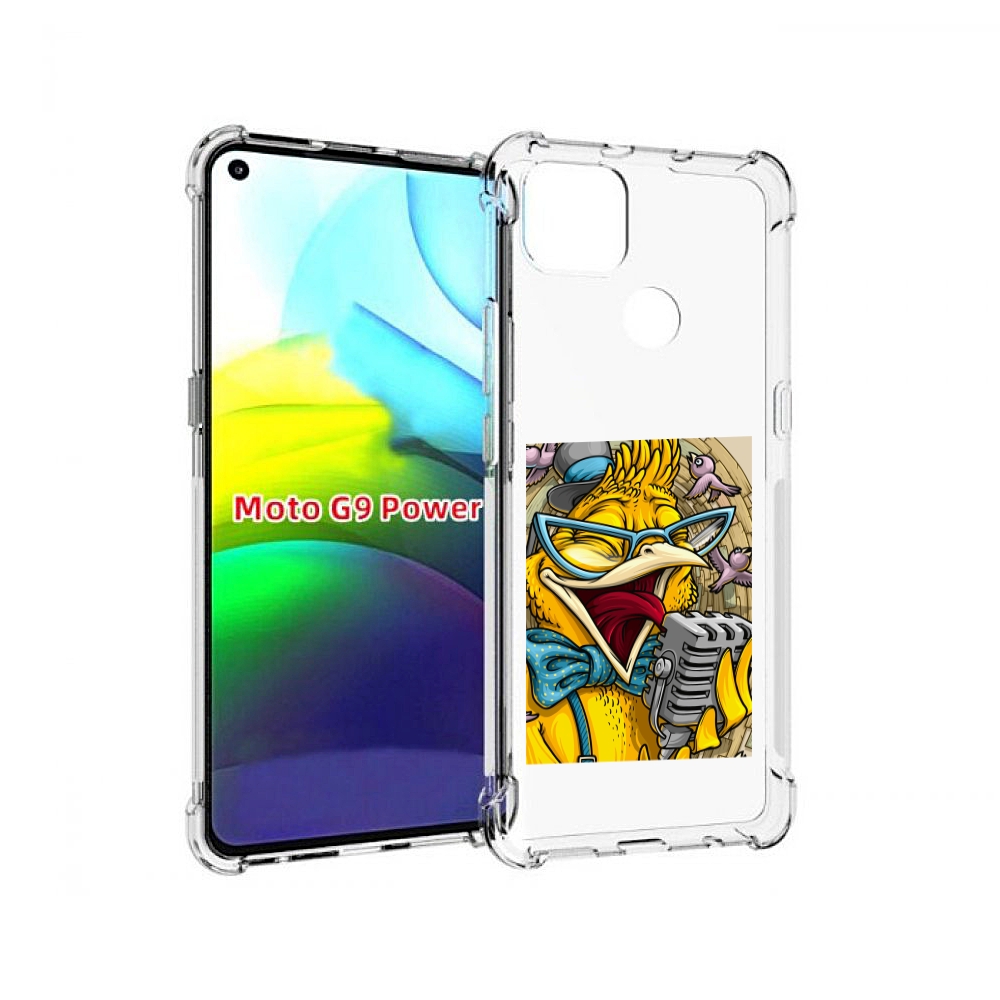

Чехол MyPads поющая птичка для Motorola Moto G9 Power, Прозрачный, Tocco