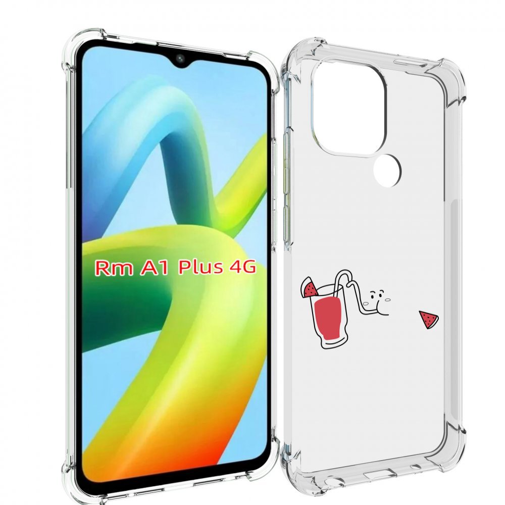 Чехол MyPads арбузный-напиток для Xiaomi Redmi A1 Plus +