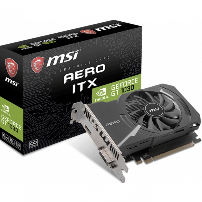 GT1030 AERO ITX 2GD4 OC 2GB DDR4 64bit DVI HDMI RTL 20 (561413)