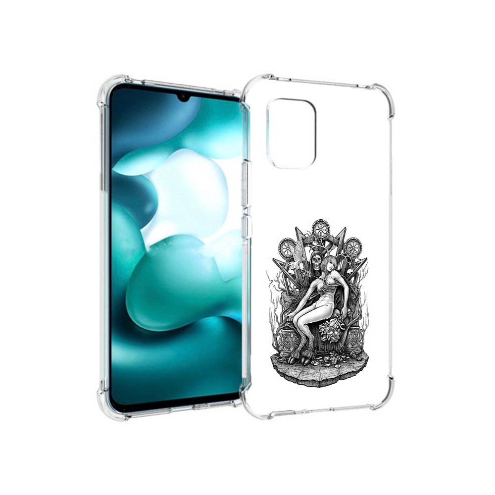 

Чехол MyPads Tocco для Xiaomi Mi 10 Lite девушка на троне (PT150213.294.309), Прозрачный, Tocco