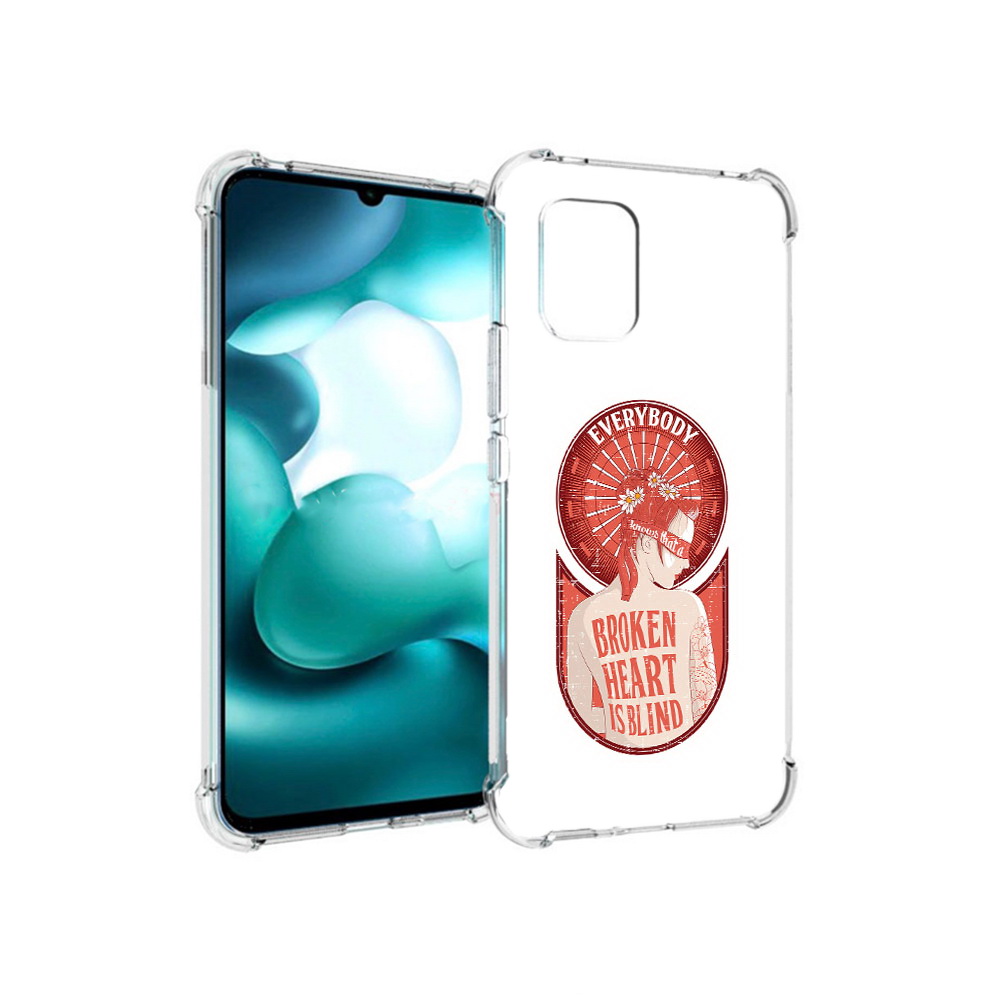 

Чехол MyPads Tocco для Xiaomi Mi 10 Lite девушка разбитое сердце (PT150213.294.310), Прозрачный, Tocco
