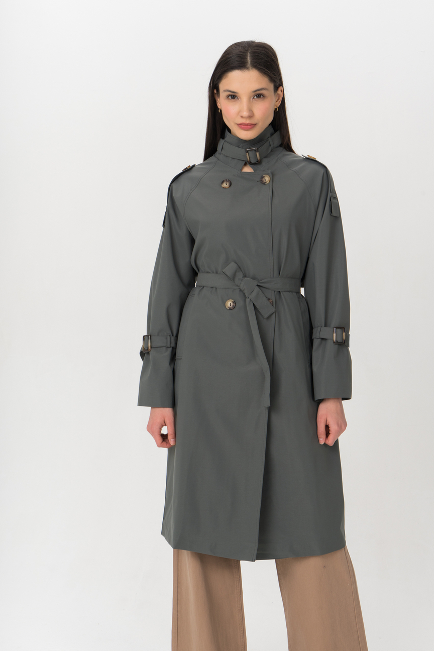 

Плащ женский ELARDIS El_W60957 зеленый 46 RU, El_W60957