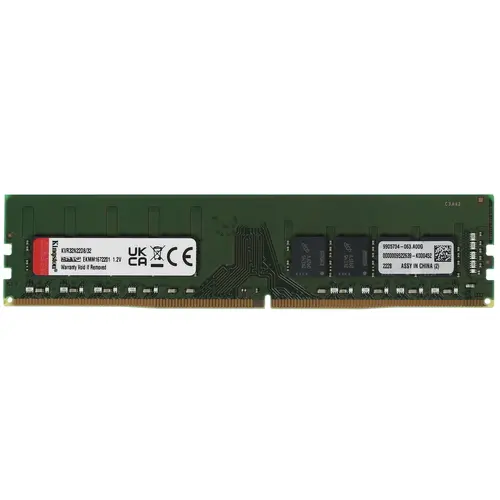 

Оперативная память Kingston KVR32N22D8/32 (KVR32N22D8/32), DDR4 1x32Gb, 3200MHz, KVR32N22D8/32