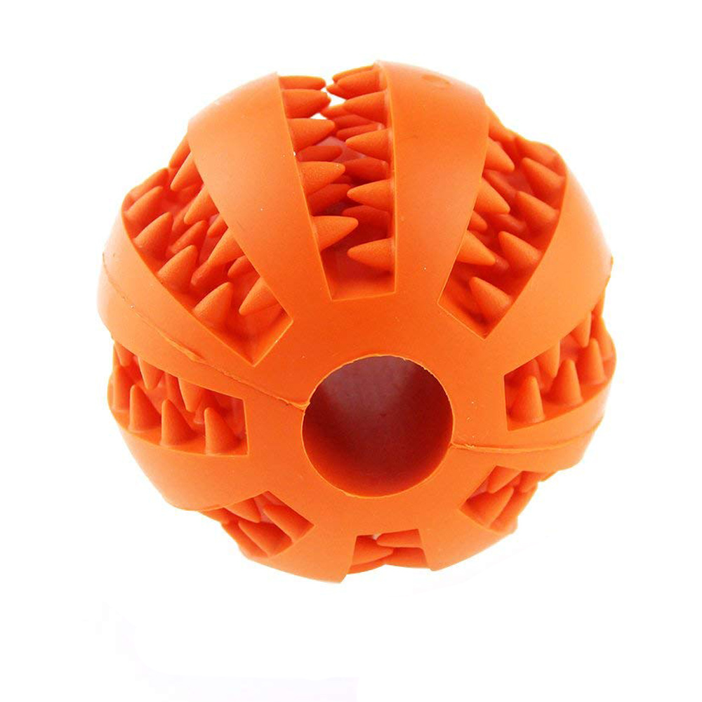 фото Мяч для чистки зубов и кормушка, оранжевая, pets & friends pf-ball-03