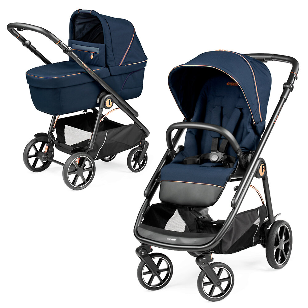 

Коляска 2в1 Peg Perego Veloce, цвет Blue Shine / Culla Belvedere, Veloce