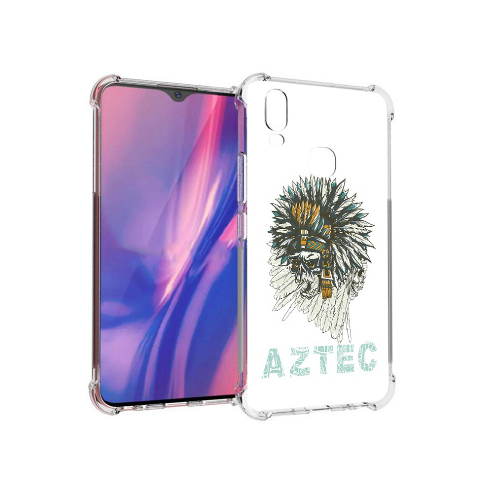 

Чехол MyPads Tocco для Vivo Y11 скелет индеец (PT144890.422.602), Прозрачный, Tocco