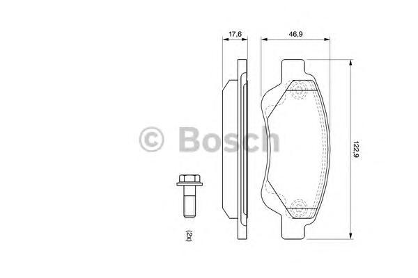 

Комплект тормозных колодок BOSCH 0986494065