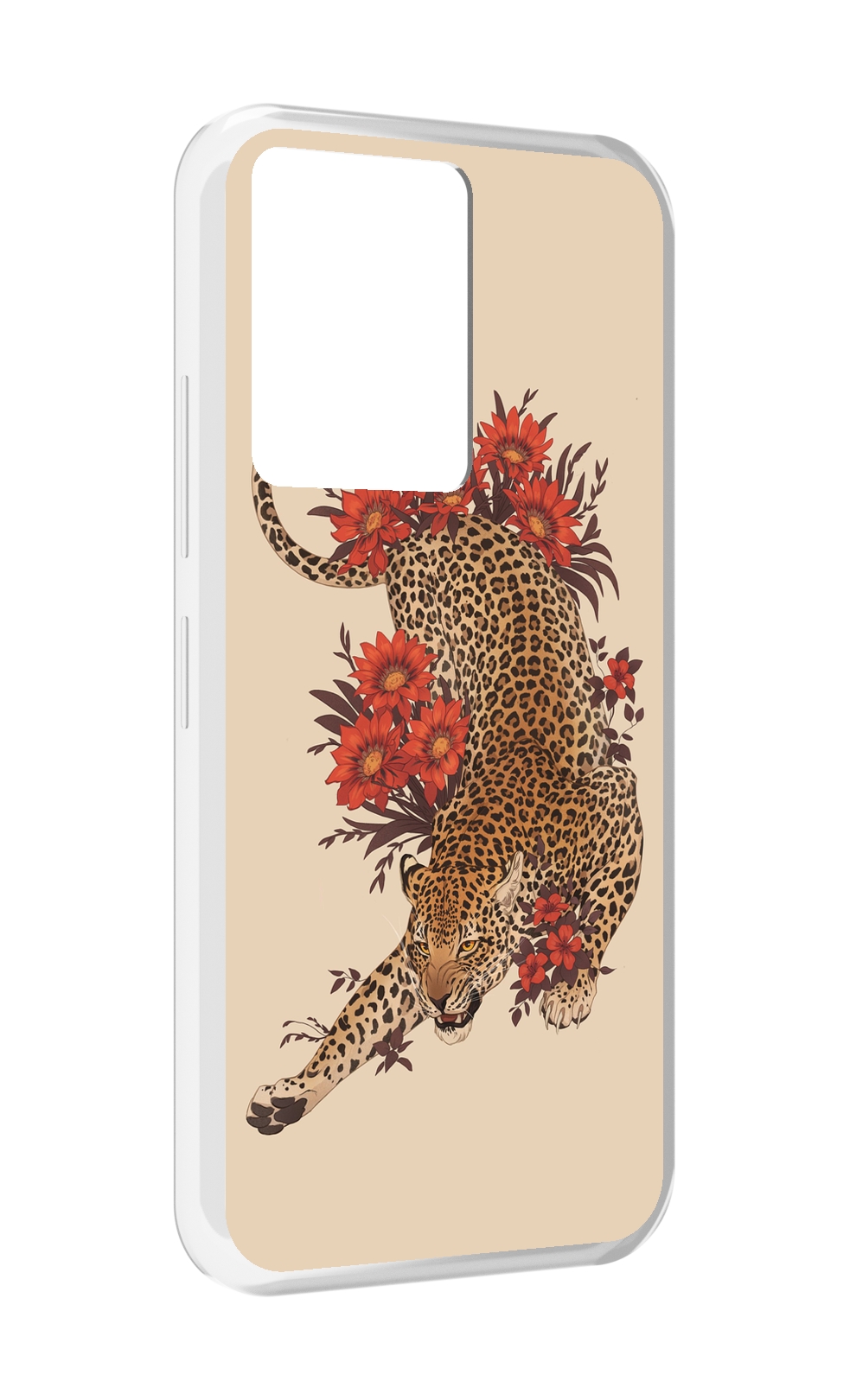 

Чехол MyPads тигр-из-цветов для Infinix Note 12 5G X671 / Note 12 Pro 5G, Прозрачный, Tocco