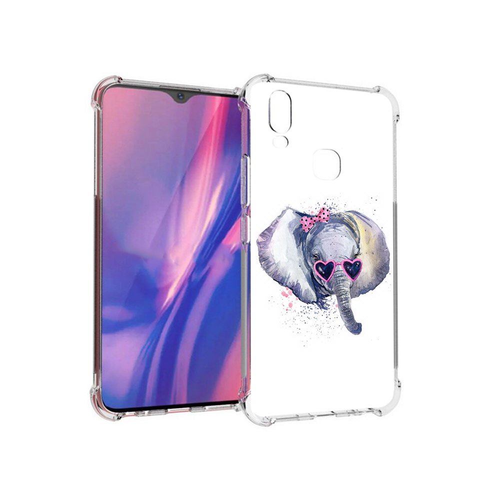 

Чехол MyPads Tocco для Vivo Y11 слоник в очках (PT144890.422.608), Прозрачный, Tocco