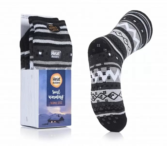

Термоноски Heat Holders мужские Soul Warmer, размер 39-45, 1 пара, Черный;серый, Soul Warmer