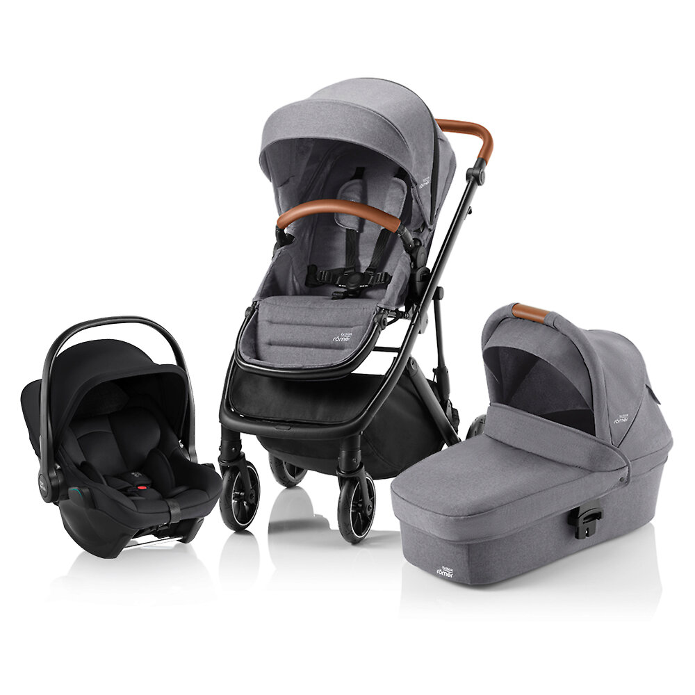 Коляска 3в1 Britax Romer Strider M цвет Elephant Grey Space Black 94780₽