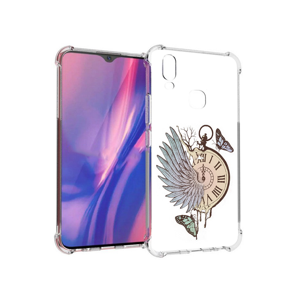 Чехол MyPads Tocco для Vivo Y11 страинные часы с крылом (PT144890.422.626)