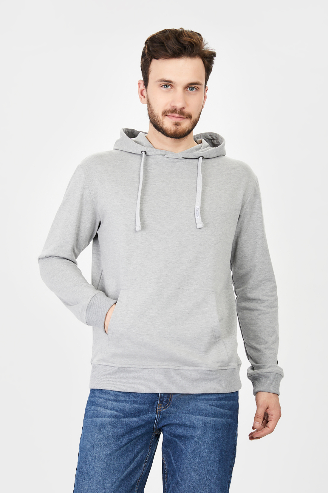 

Худи мужское Baon B611006 серое 3XL, B611006