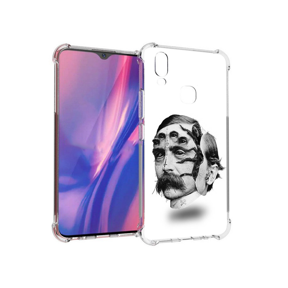 

Чехол MyPads Tocco для Vivo Y11 страшное лицо мужчины (PT144890.422.629), Прозрачный, Tocco