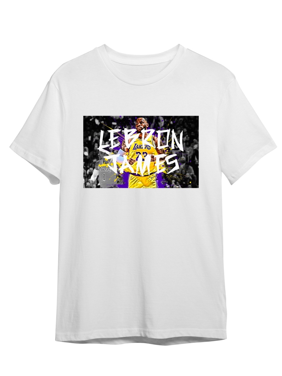 Футболка унисекс СувенирShop Баскетбол/NBA/Lebron James 6 белая M (46-48)