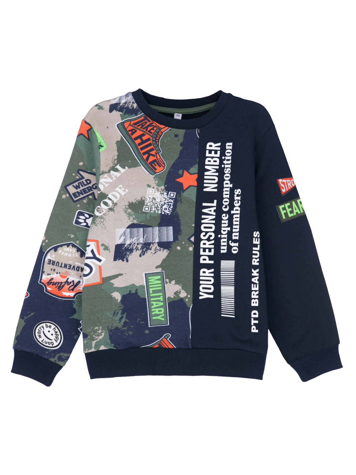 

Свитшот детский PlayToday Tween 12311254, разноцветный, 170, 12311254