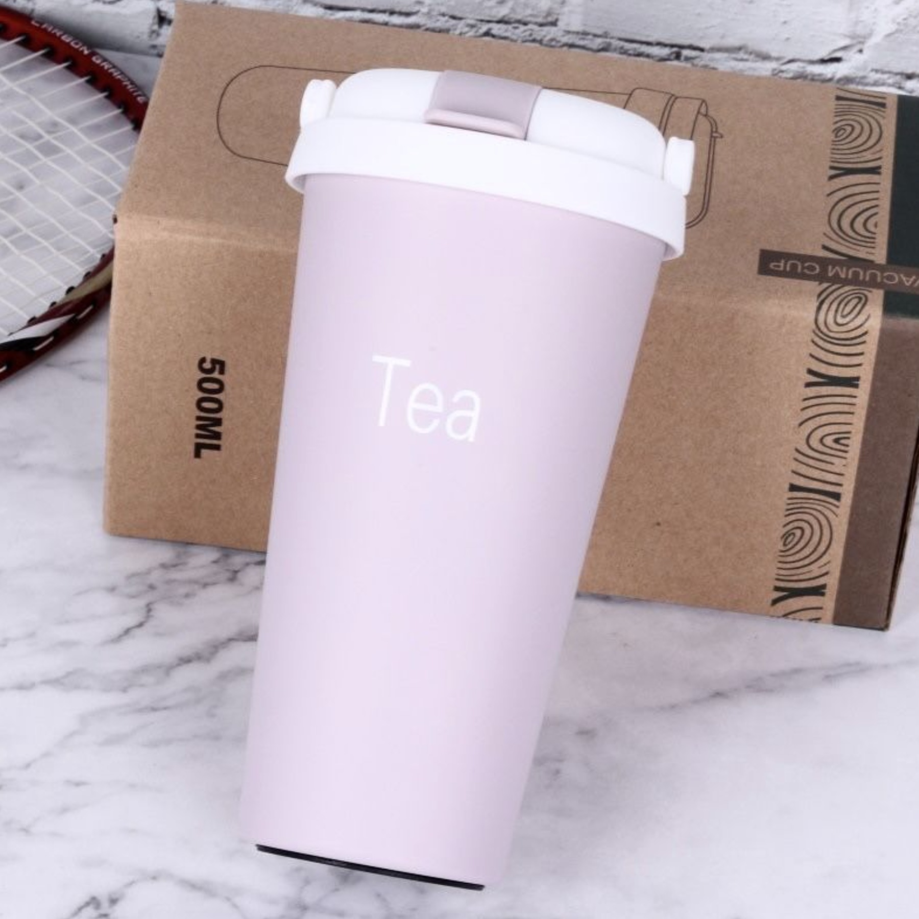 

Термокружа NoBrand Термокружка_Tea, Розовый, Термокружка