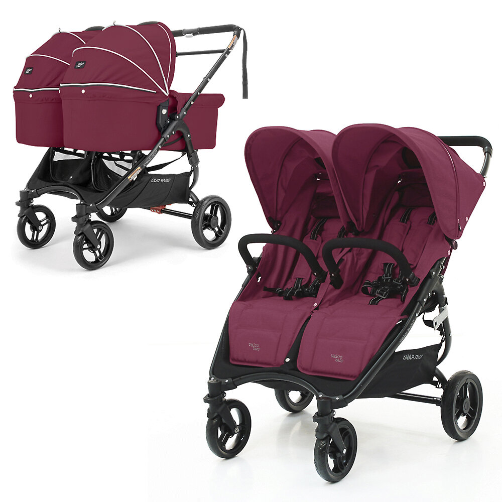 

Коляска для двойни 2в1 Valco Baby Snap Duo, цвет Wine, Snap Duo