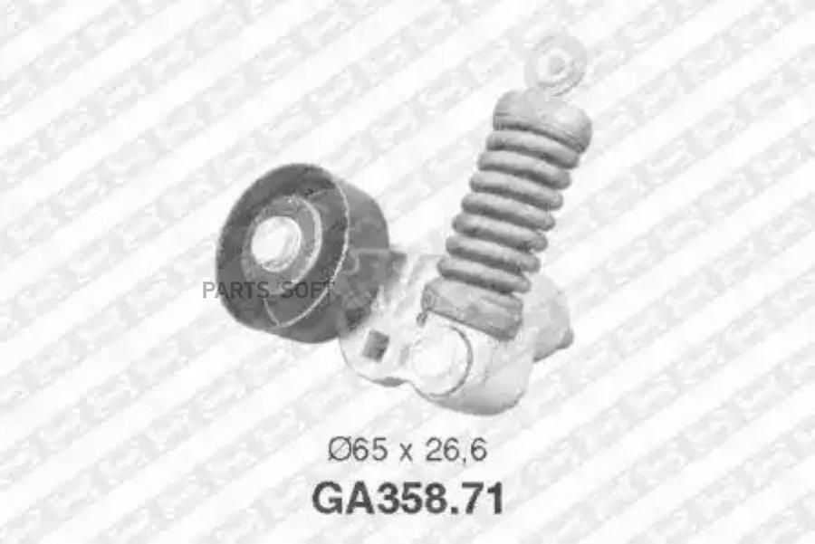 

GA358.71_ролик натяжной ремня генератора Citroen Saxo/ZX, Peugeot 106-306 1.1-1.6 & 16V 91